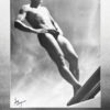 Greg Louganis Black & White Poster, Autographed