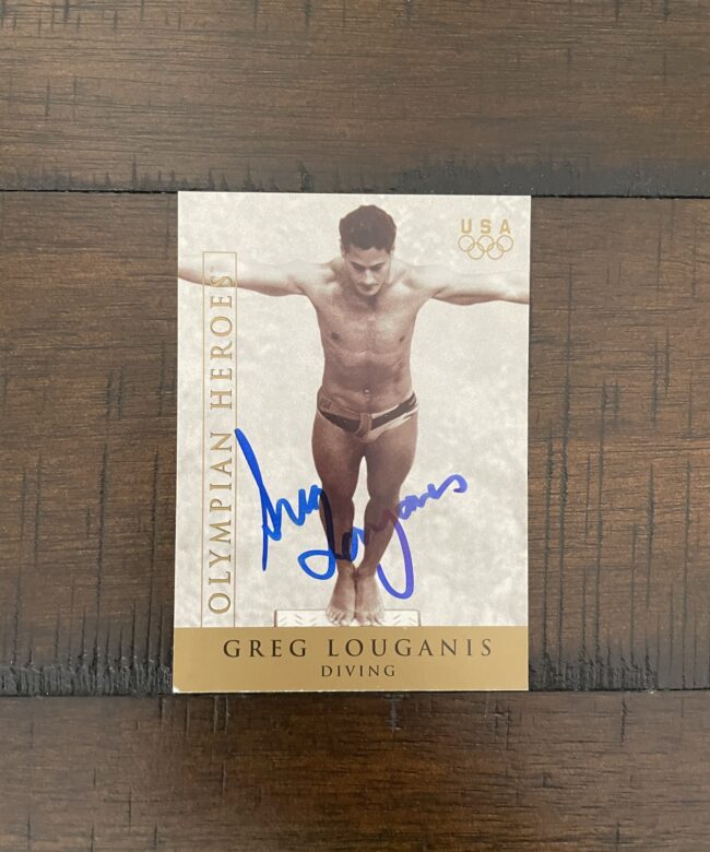 Alternative view of Autographed Trading Card, Olympian Heroes
